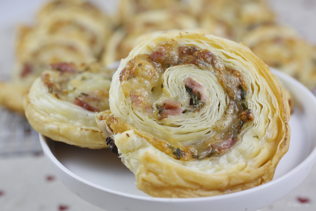 Schinken Käse Schnecken - Laura&amp;#39;s GenussReich